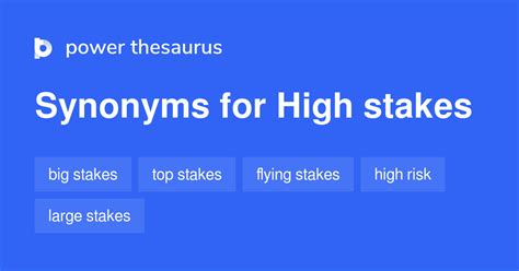 the stakes are high synonym